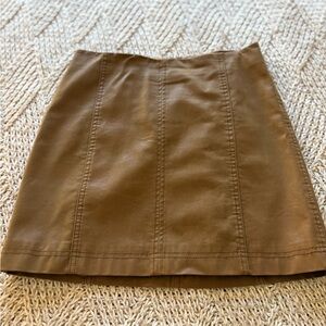 *3 for 20* Free People Brown Tan A-Line Mini Skirt